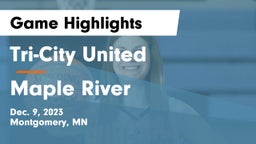 Tri-City United  vs Maple River  Game Highlights - Dec. 9, 2023