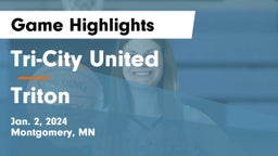 Tri-City United  vs Triton  Game Highlights - Jan. 2, 2024