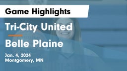 Tri-City United  vs Belle Plaine  Game Highlights - Jan. 4, 2024