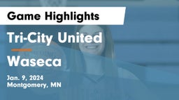 Tri-City United  vs Waseca  Game Highlights - Jan. 9, 2024