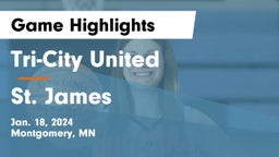Tri-City United  vs St. James  Game Highlights - Jan. 18, 2024