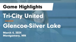 Tri-City United  vs Glencoe-Silver Lake  Game Highlights - March 4, 2024