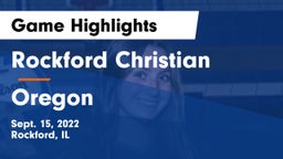 Rockford Christian  vs Oregon  Game Highlights - Sept. 15, 2022