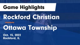 Rockford Christian  vs Ottawa Township  Game Highlights - Oct. 15, 2022