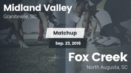 Matchup: Midland Valley High vs. Fox Creek  2016