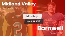 Matchup: Midland Valley High vs. Barnwell  2018