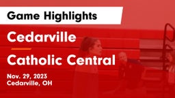 Cedarville  vs Catholic Central  Game Highlights - Nov. 29, 2023