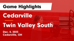 Cedarville  vs Twin Valley South  Game Highlights - Dec. 4, 2023