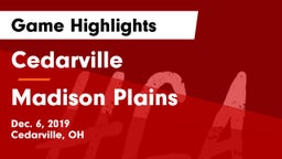 Cedarville  vs Madison Plains  Game Highlights - Dec. 6, 2019