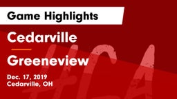 Cedarville  vs Greeneview  Game Highlights - Dec. 17, 2019