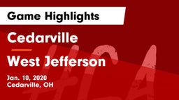 Cedarville  vs West Jefferson  Game Highlights - Jan. 10, 2020