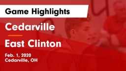 Cedarville  vs East Clinton  Game Highlights - Feb. 1, 2020