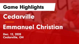 Cedarville  vs Emmanuel Christian Game Highlights - Dec. 12, 2020