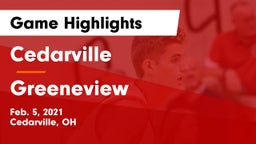 Cedarville  vs Greeneview  Game Highlights - Feb. 5, 2021