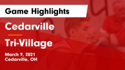 Cedarville  vs Tri-Village  Game Highlights - March 9, 2021