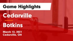 Cedarville  vs Botkins  Game Highlights - March 12, 2021