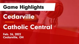 Cedarville  vs Catholic Central  Game Highlights - Feb. 26, 2022