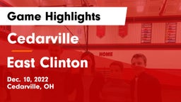 Cedarville  vs East Clinton  Game Highlights - Dec. 10, 2022