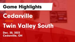 Cedarville  vs Twin Valley South  Game Highlights - Dec. 20, 2022