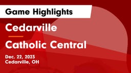 Cedarville  vs Catholic Central  Game Highlights - Dec. 22, 2023