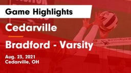 Cedarville  vs Bradford - Varsity Game Highlights - Aug. 23, 2021