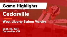 Cedarville  vs West Liberty Salem Varsity  Game Highlights - Sept. 28, 2021