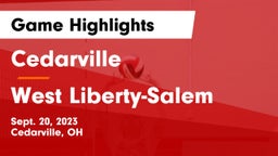 Cedarville  vs West Liberty-Salem  Game Highlights - Sept. 20, 2023