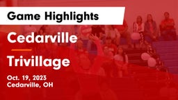 Cedarville  vs Trivillage  Game Highlights - Oct. 19, 2023