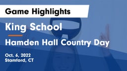 King School vs Hamden Hall Country Day  Game Highlights - Oct. 6, 2022