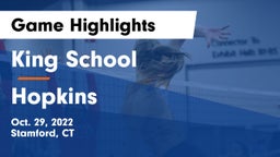 King School vs Hopkins  Game Highlights - Oct. 29, 2022