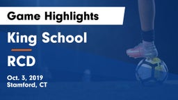 King School vs RCD Game Highlights - Oct. 3, 2019