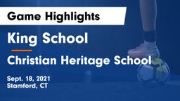King School vs Christian Heritage School Game Highlights - Sept. 18, 2021