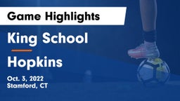 King School vs Hopkins  Game Highlights - Oct. 3, 2022