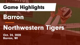 Barron  vs Northwestern Tigers Game Highlights - Oct. 24, 2020