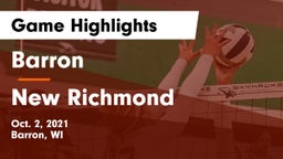 Barron  vs New Richmond  Game Highlights - Oct. 2, 2021