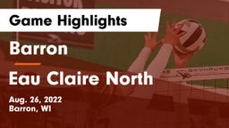Barron  vs Eau Claire North  Game Highlights - Aug. 26, 2022