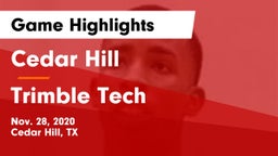 Cedar Hill  vs Trimble Tech  Game Highlights - Nov. 28, 2020