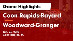 Coon Rapids-Bayard  vs Woodward-Granger  Game Highlights - Jan. 23, 2020