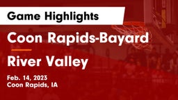 Coon Rapids-Bayard  vs River Valley  Game Highlights - Feb. 14, 2023