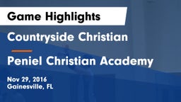 Countryside Christian  vs Peniel Christian Academy Game Highlights - Nov 29, 2016