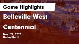 Belleville West  vs Centennial  Game Highlights - Nov. 24, 2023