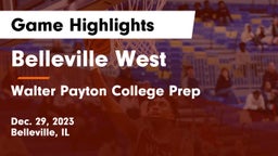 Belleville West  vs Walter Payton College Prep Game Highlights - Dec. 29, 2023