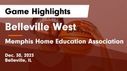 Belleville West  vs Memphis Home Education Association Game Highlights - Dec. 30, 2023