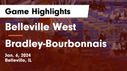 Belleville West  vs Bradley-Bourbonnais  Game Highlights - Jan. 6, 2024
