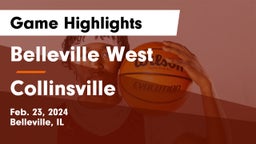 Belleville West  vs Collinsville  Game Highlights - Feb. 23, 2024