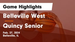 Belleville West  vs Quincy Senior  Game Highlights - Feb. 27, 2024