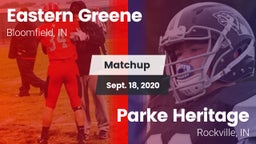 Matchup: Eastern Greene High vs. Parke Heritage  2020