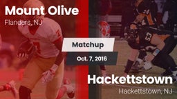 Matchup: Mount Olive vs. Hackettstown  2016