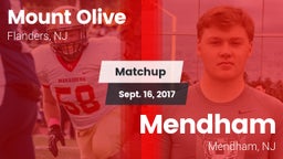 Matchup: Mount Olive vs. Mendham  2017