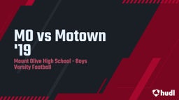 Mount Olive football highlights MO vs Motown '19